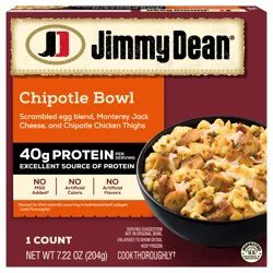 Jimmy Dean Chipotle Chicken & Scrambled Egg Protein Breakfast Bowl - 7.22 oz