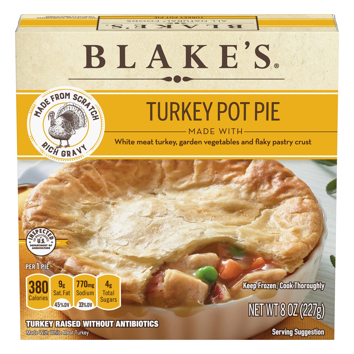 slide 1 of 5, Blake's Turkey Pot Pie 8 oz, 8 oz