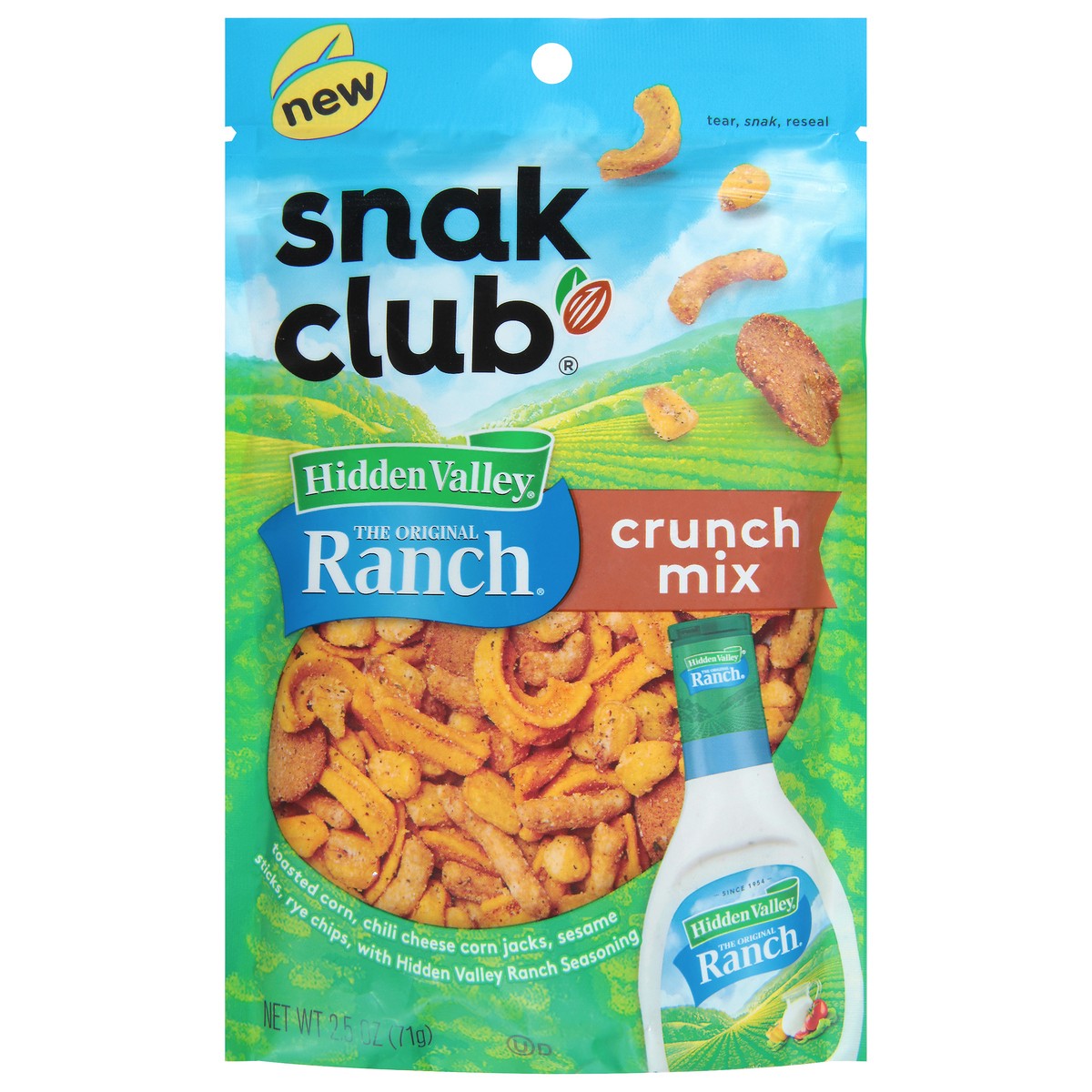 slide 13 of 14, Snak Club Hidden Valley The Original Ranch Crunch Mix 2.5 oz, 2.5 oz