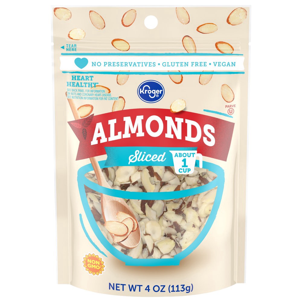 slide 2 of 6, Kroger Sliced Almonds, 4 oz
