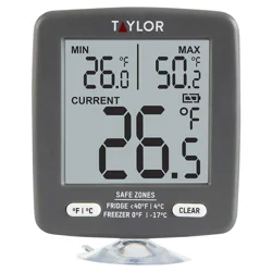 Taylor Digital Fridge/Freezer Thermometer, 3 in