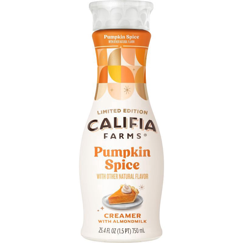 slide 1 of 3, Califia Farms Pumpkin Spice Almondmilk Creamer, 25.4 fl oz