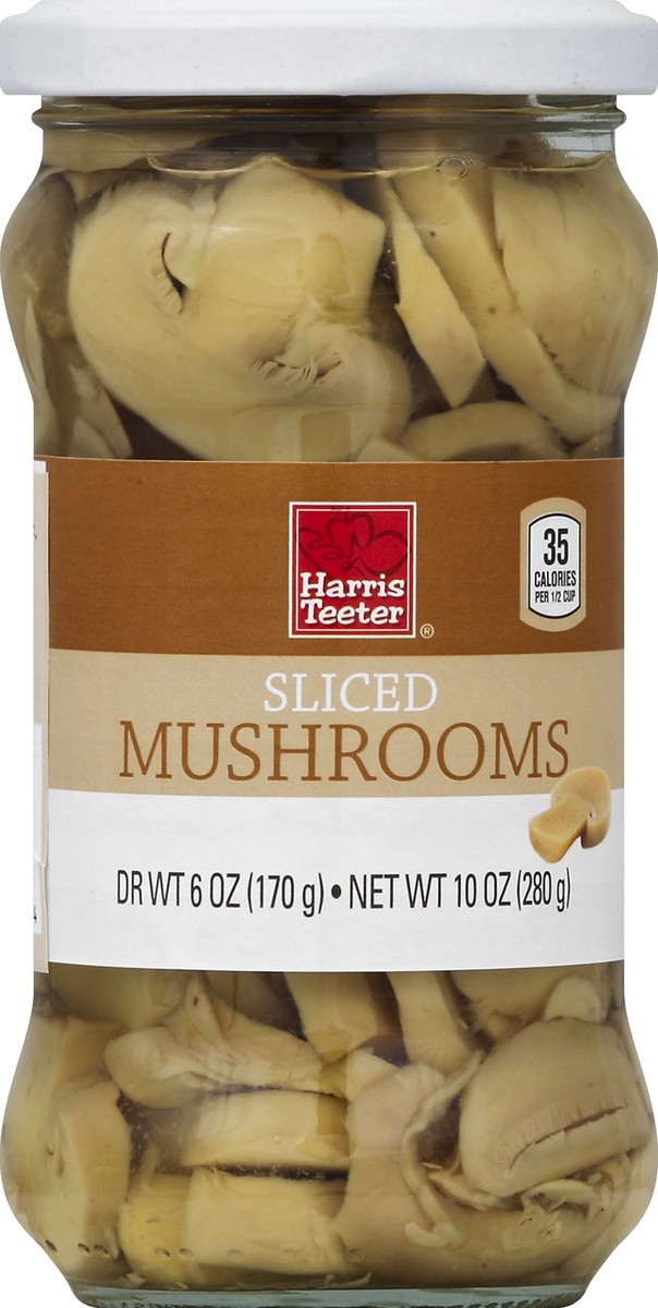 slide 2 of 2, Harris Teeter Sliced Mushrooms, 6 oz