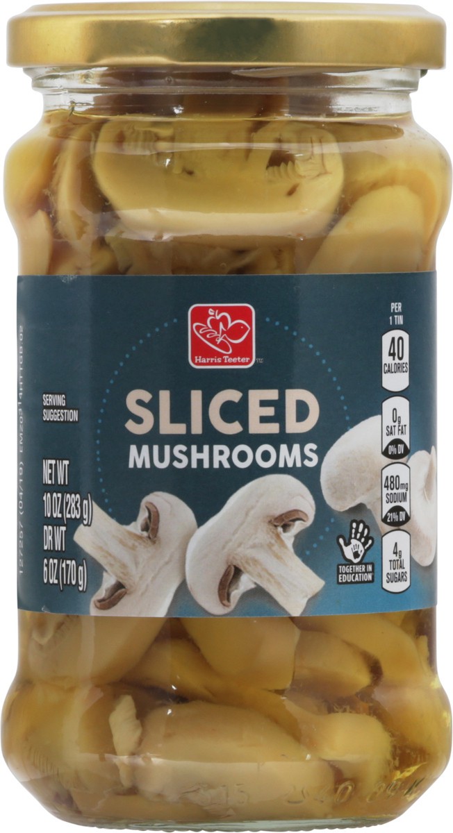 slide 1 of 2, Harris Teeter Sliced Mushrooms, 6 oz