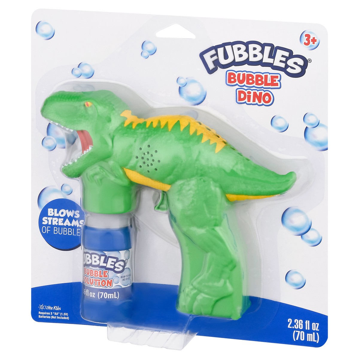 slide 11 of 12, Fubbles Dino Bubble Blaster, 2.36 fl oz