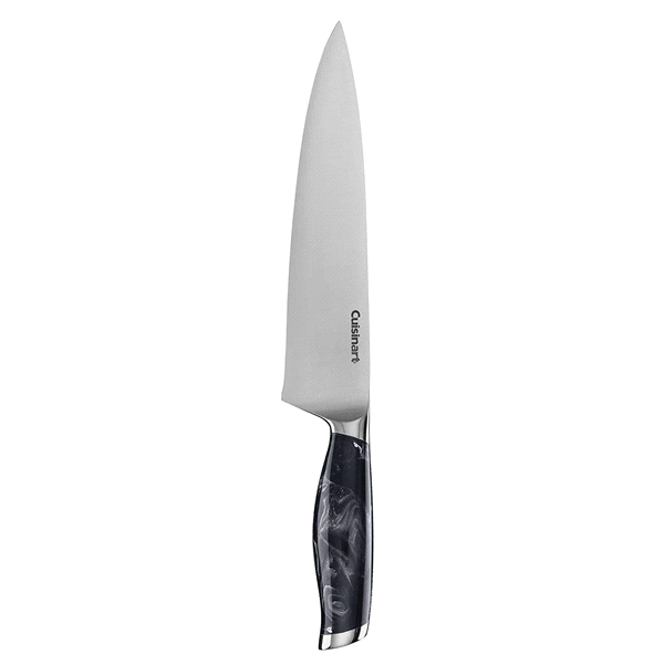 slide 1 of 1, Cuisinart Black Marble Handle 8'' Chef Knife, 1 ct