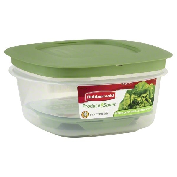 slide 1 of 1, Rubbermaid Produce Saver Easy Find Lids Food Storage Container, 5 cups