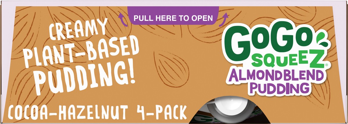 slide 7 of 7, GoGo Squeez 4 Pack Cocoa-Hazelnut Almond Blend Pudding 4 ea, 4 ct