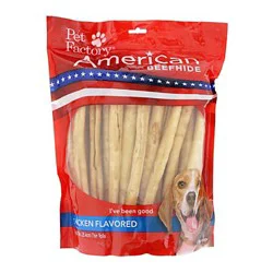 Pet Factory 35 Pack Thin Rolls American Chicken Flavored Beefhide 35 ea