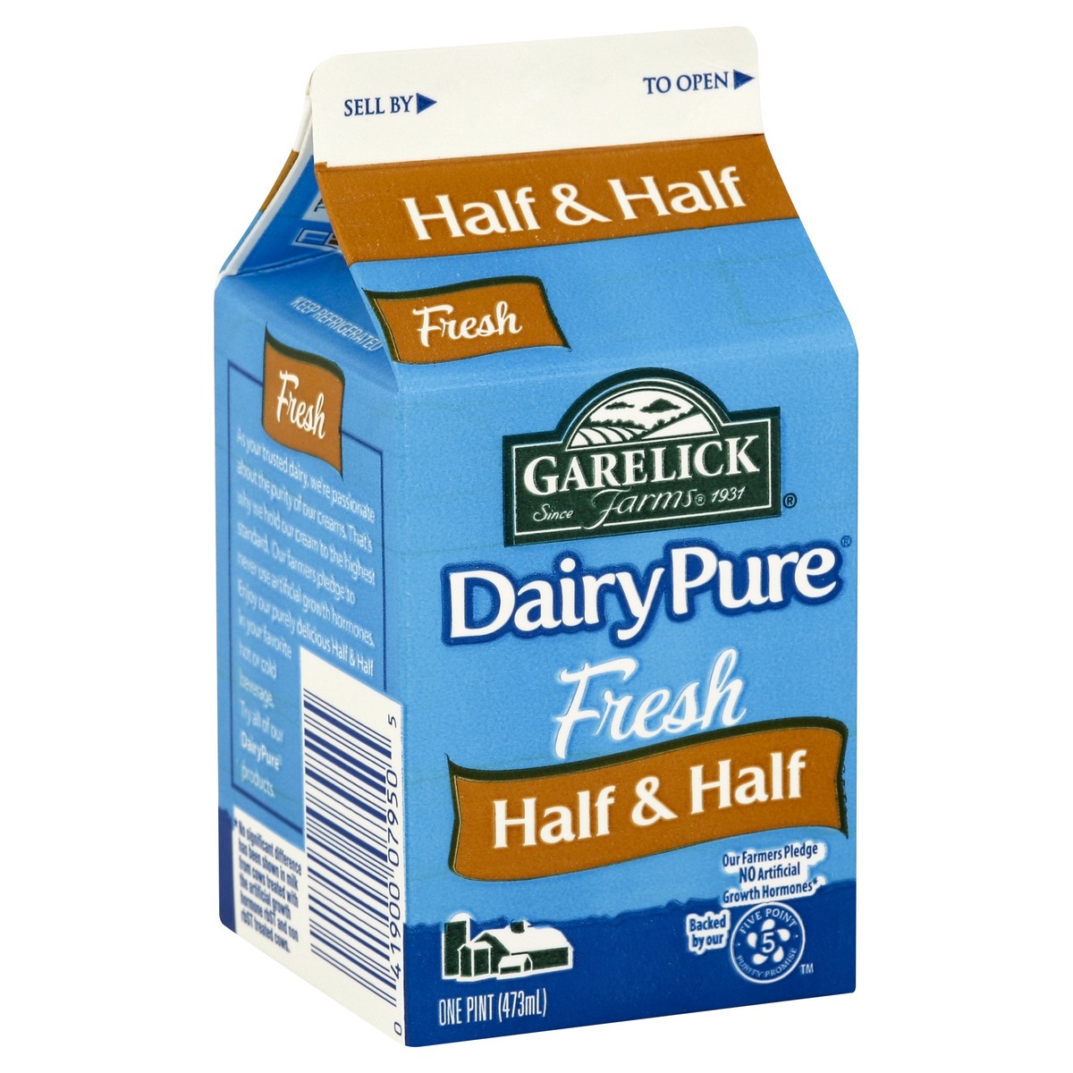 slide 5 of 5, Dairy Pure Meadow Gold DairyPure Half and Half - 1 Pint, 1 pint