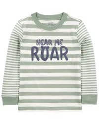 Carter's Baby Hear Me Roar Striped Graphic Tee Green 12M