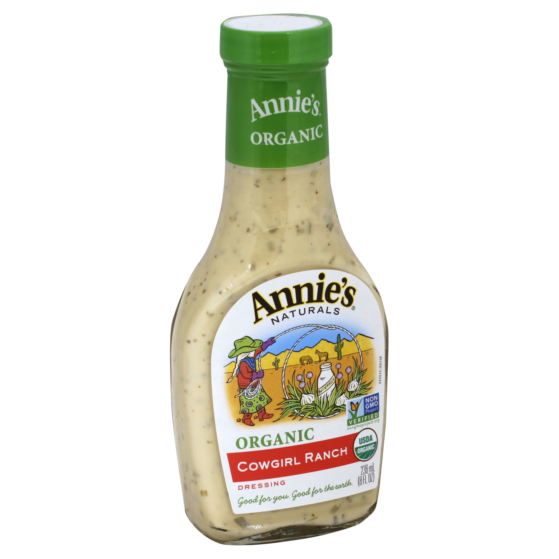 slide 1 of 1, Annie's Organic Cowgirl Ranch Dressing, 8 fl oz