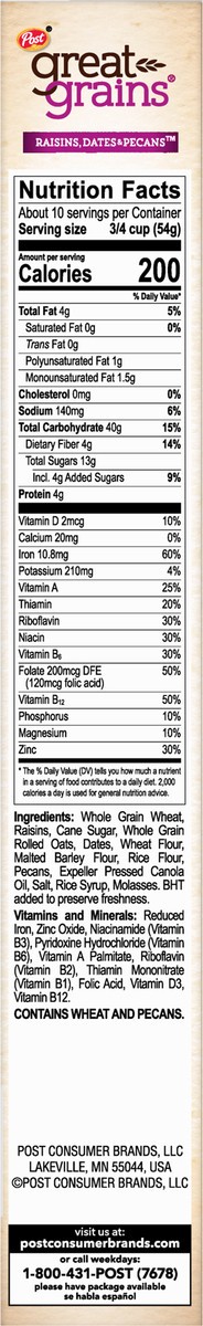 slide 3 of 8, 1/19 Post Gg Raisins, Dates & Pecans, 16 oz