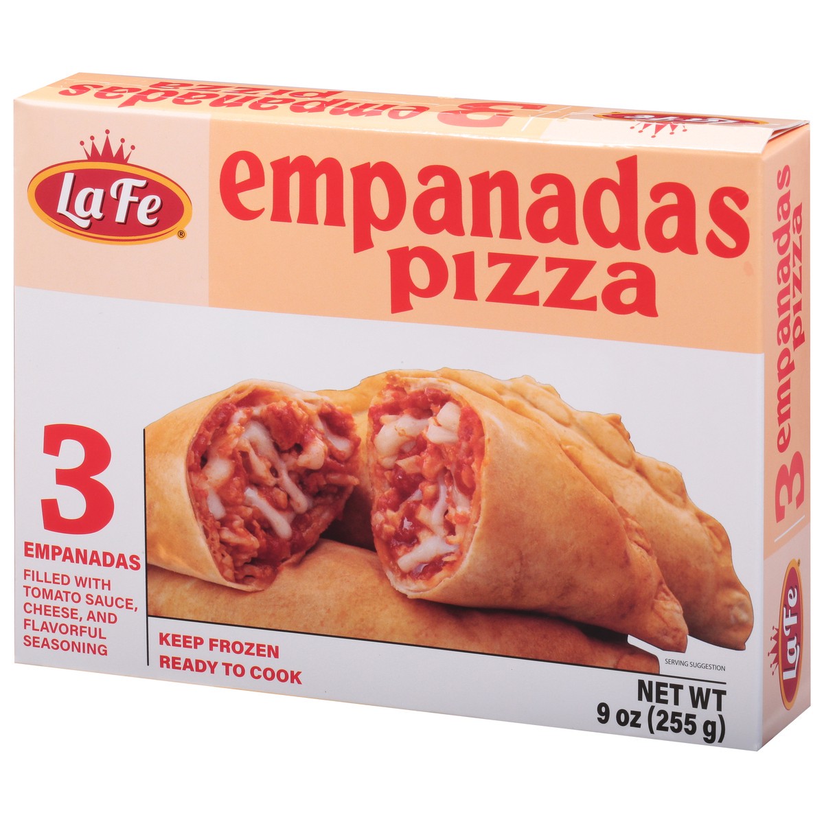 slide 5 of 13, La Fe Pizza Empanadas 3 ea, 3 ct