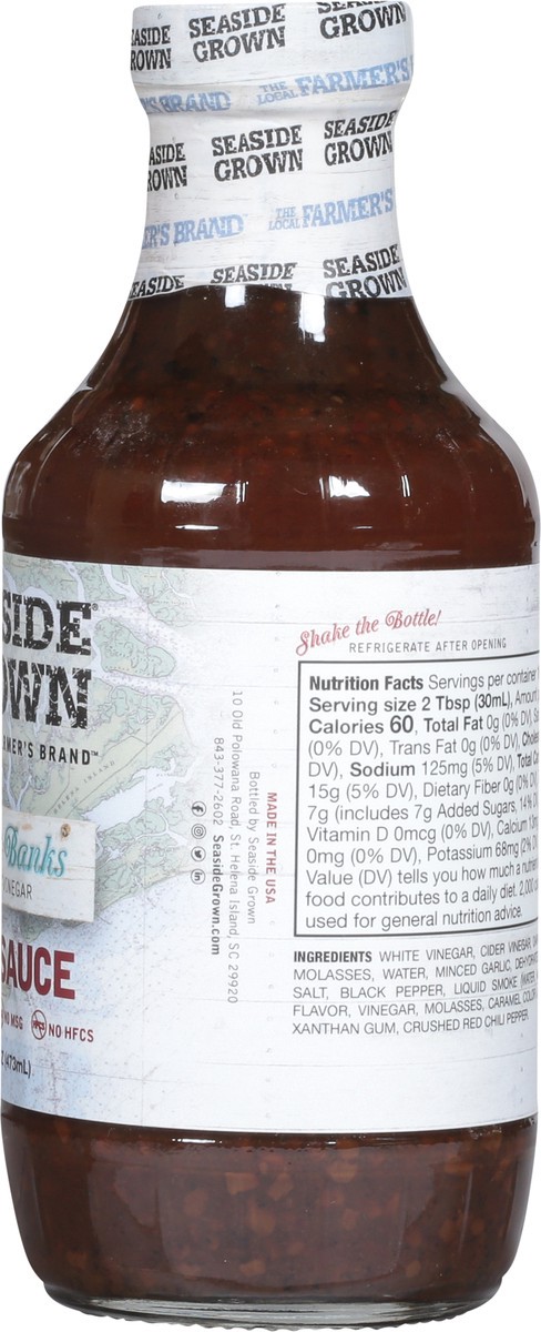 slide 7 of 13, Seaside Grown Outer Banks BBQ Sauce 16 fl oz, 16 oz
