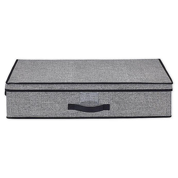 slide 1 of 3, Simplify Under-the-Bed Storage Bag - Black, 1 ct