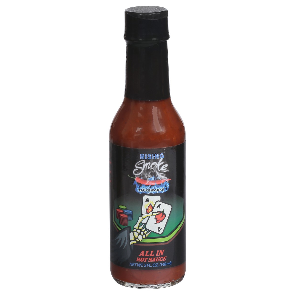 slide 13 of 13, Rising Smoke Sauceworks All In Hot Sauce 5 fl oz, 5 oz