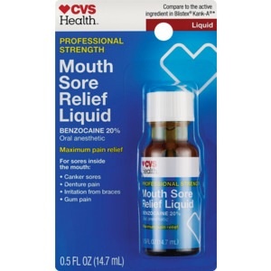 slide 1 of 1, CVS Health Professional Strength Instant Mouth Pain Liquid, 0.5 oz; 14 gram