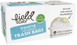 Field Day Tall Drawstring Trash Bags
