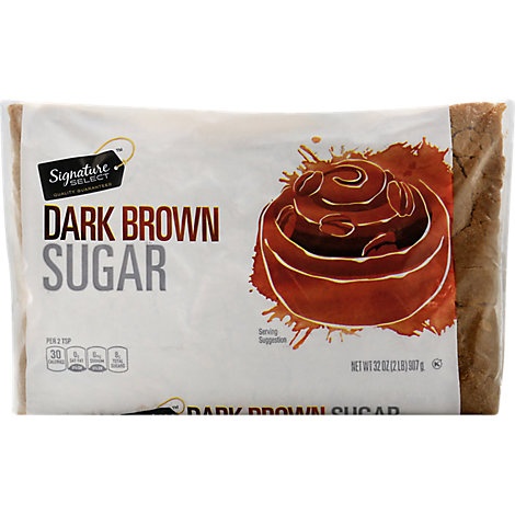 slide 1 of 1, Signature Select Sugar Brown Dark, 32 oz