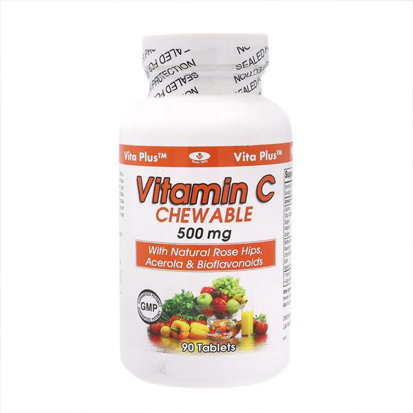 slide 1 of 1, Vita Plus Vitamin C Chewable 500Mg, 90 ct