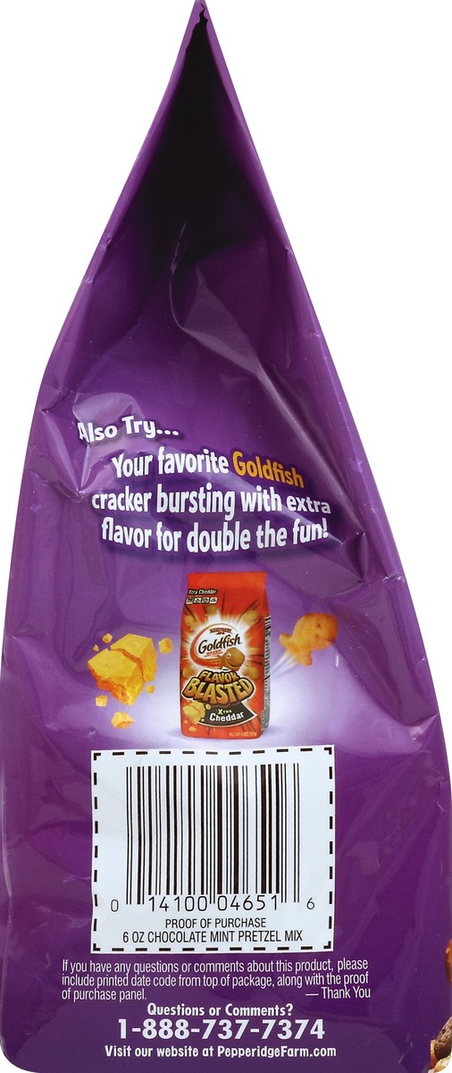 slide 2 of 4, Pepperidge Farm Goldfish Mix - Chocolate Mint Pretzel, 6.3 oz