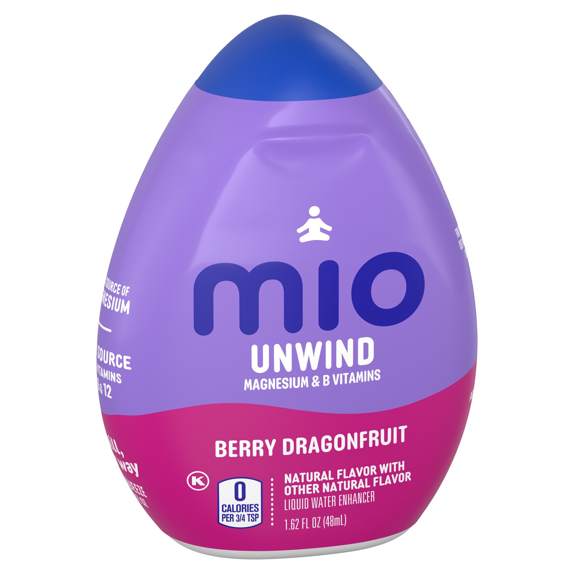 slide 4 of 8, mio Unwind Berry Dragonfruit Liquid Water Enhancer with Magnesium & B Vitamins, 1.62 fl oz Bottle, 1.62 fl oz