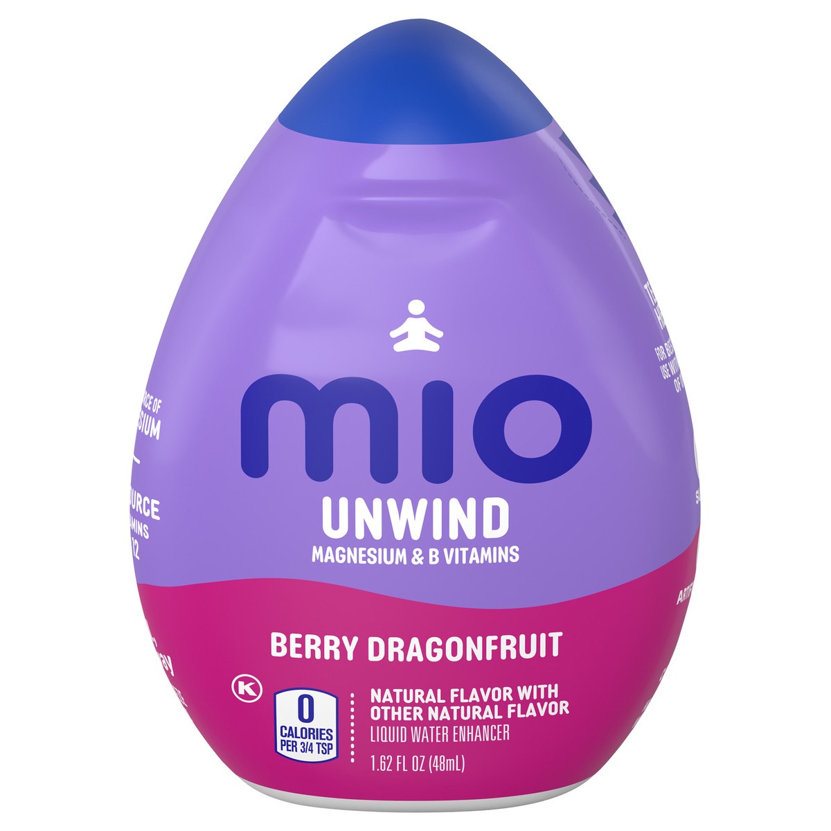 slide 1 of 8, mio Unwind Berry Dragonfruit Liquid Water Enhancer with Magnesium & B Vitamins, 1.62 fl oz Bottle, 1.62 fl oz