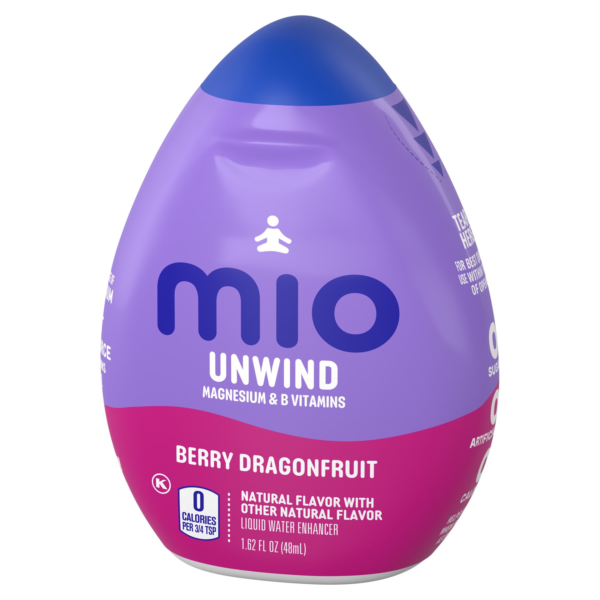 slide 2 of 8, mio Unwind Berry Dragonfruit Liquid Water Enhancer with Magnesium & B Vitamins, 1.62 fl oz Bottle, 1.62 fl oz