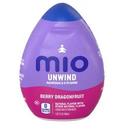 mio Unwind Berry Dragonfruit Liquid Water Enhancer with Magnesium & B Vitamins, 1.62 fl oz Bottle