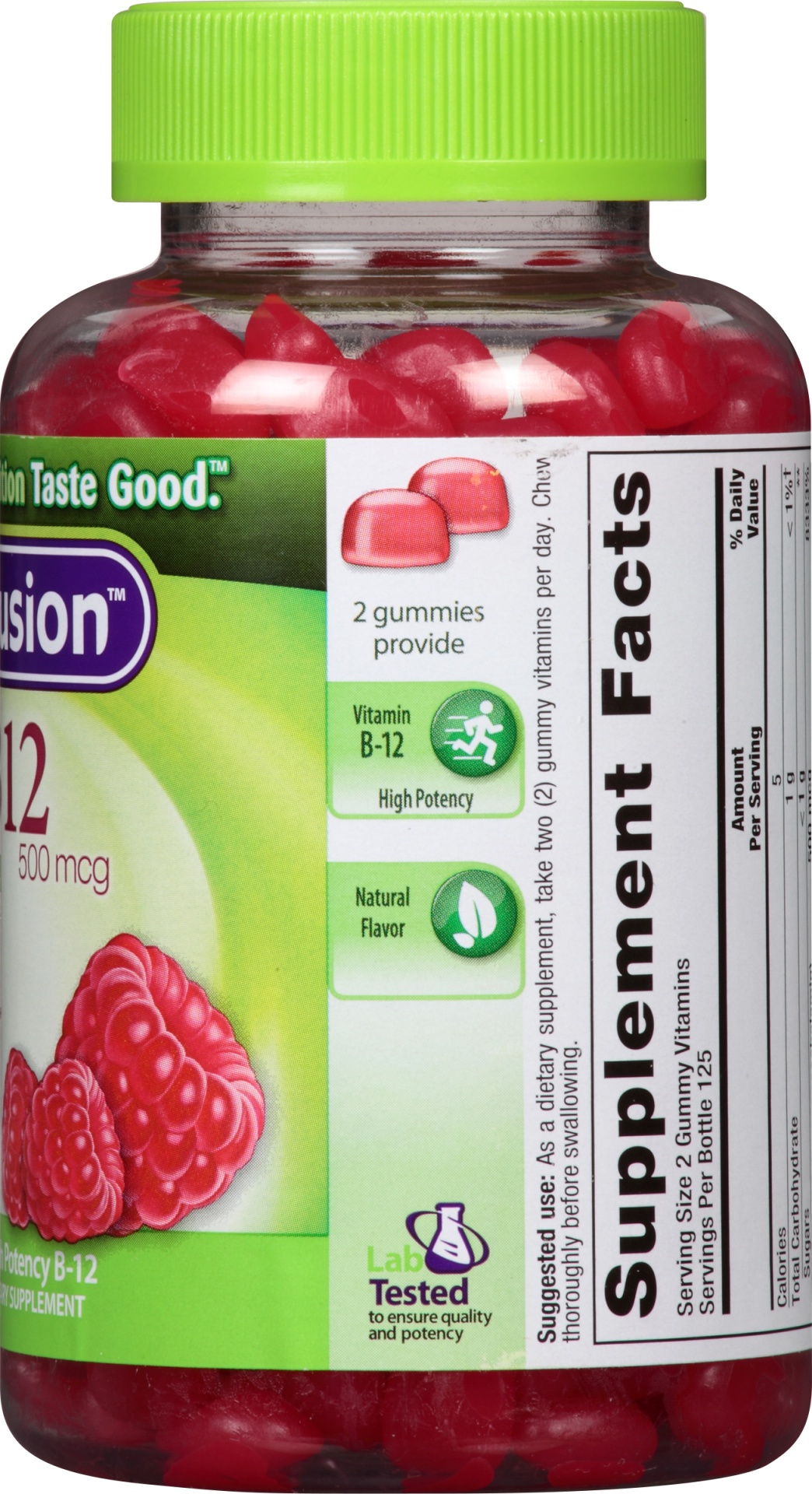 Vitafusion Energy B12 500 Mcg Gummy Vitamins For Adults Very Raspberry 250 Ct Shipt 5375