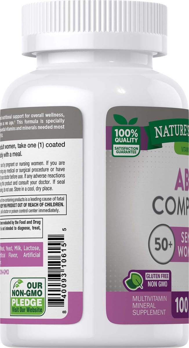 slide 6 of 6, Nature's Truth Natures Truth Abc Complete Senior, 100 ct