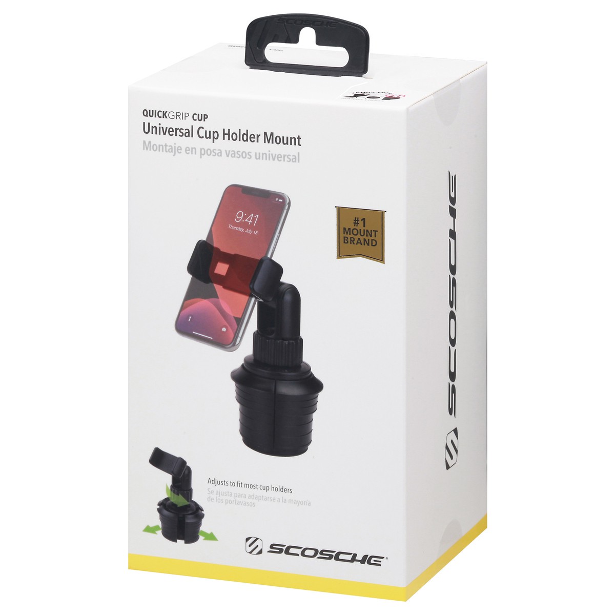 slide 3 of 9, SCOSCHE CarMount Universal Cup Holder Mount, 1 ct