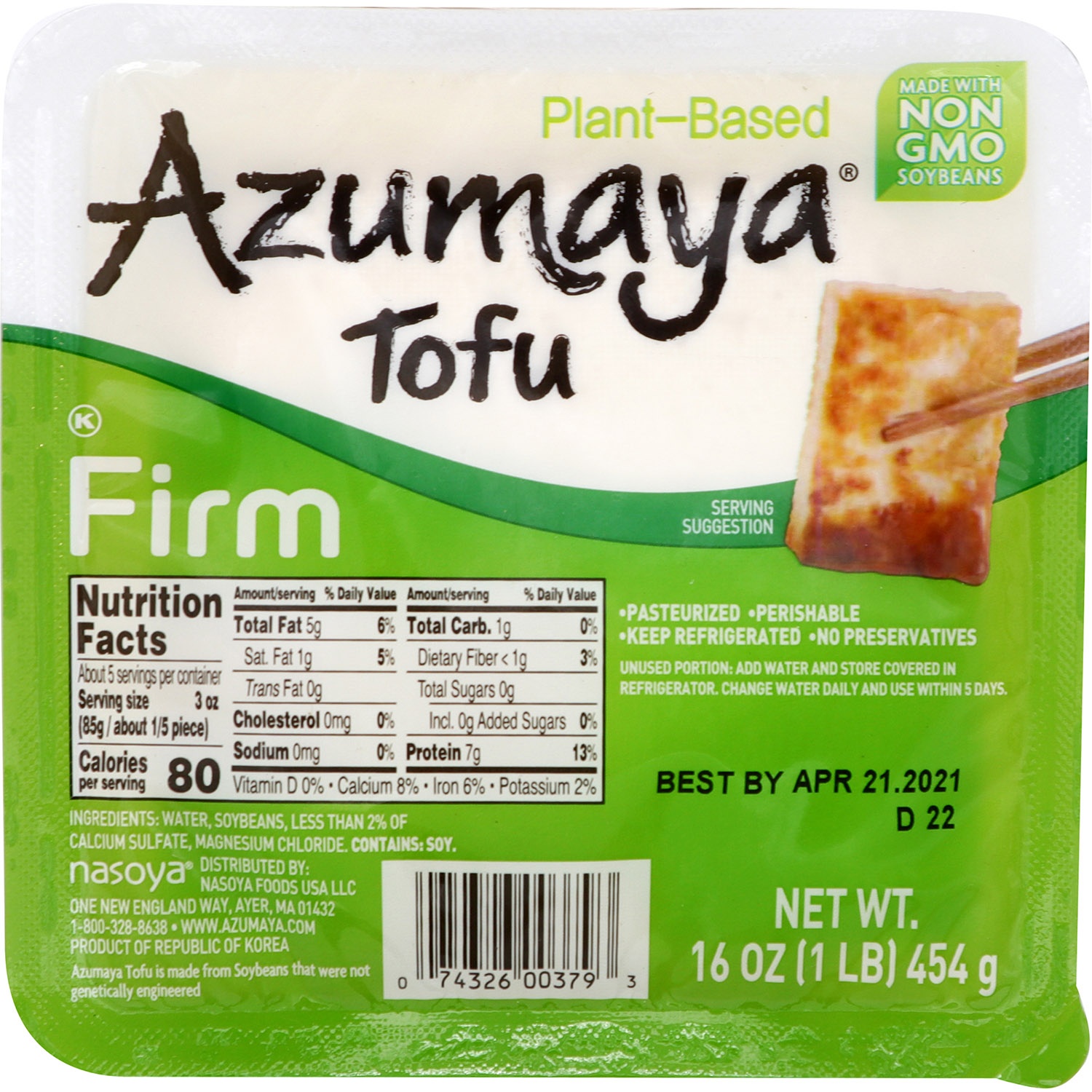 slide 1 of 1, Azumaya Tofu Firm, 16 oz