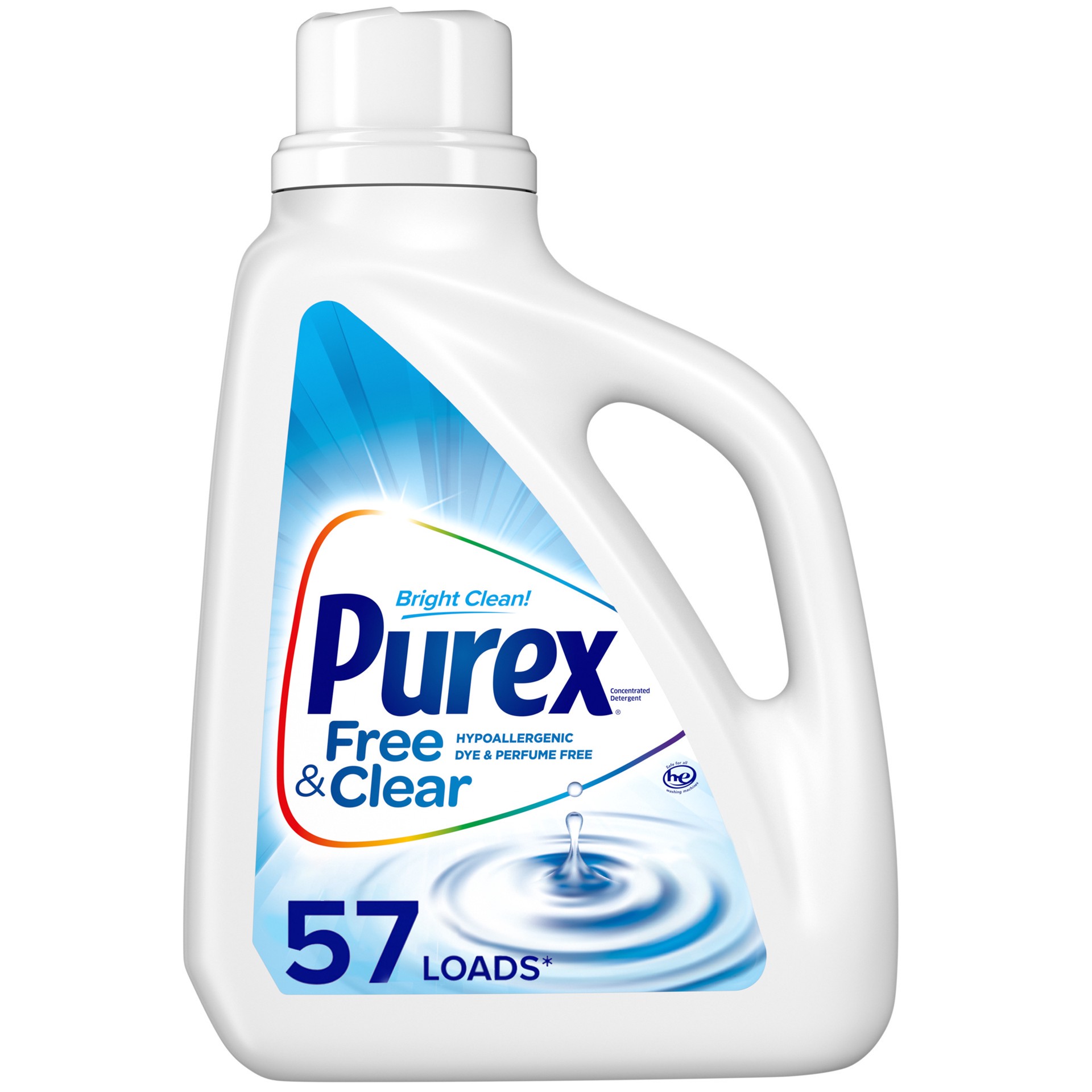 slide 2 of 3, Purex Triple Action Free & Clear Detergent, 75 fl oz