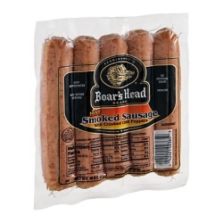 slide 1 of 1, Boar's Head Sausage Hot Smoked With Crushed Chili Peppers - 5 CT, 16 oz