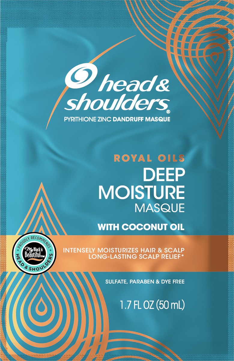 slide 3 of 3, Head & Shoulders Head and Shoulders Royal Oils Deep Moisture Masque Conditioner with Coconut Oil, 1.7 fl oz, 1.7 fl oz