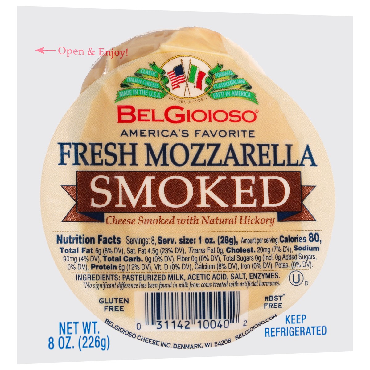 slide 2 of 9, BelGioioso Smoked Fresh Mozzarella Cheese 8 oz, 8 oz