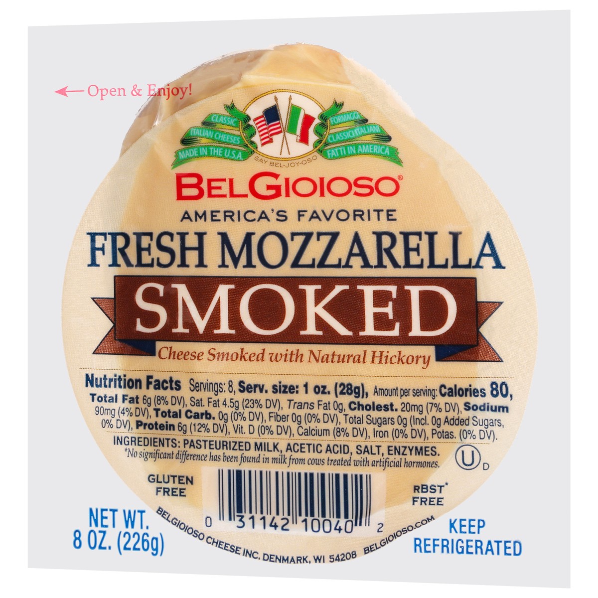 slide 3 of 9, BelGioioso Smoked Fresh Mozzarella Cheese 8 oz, 8 oz