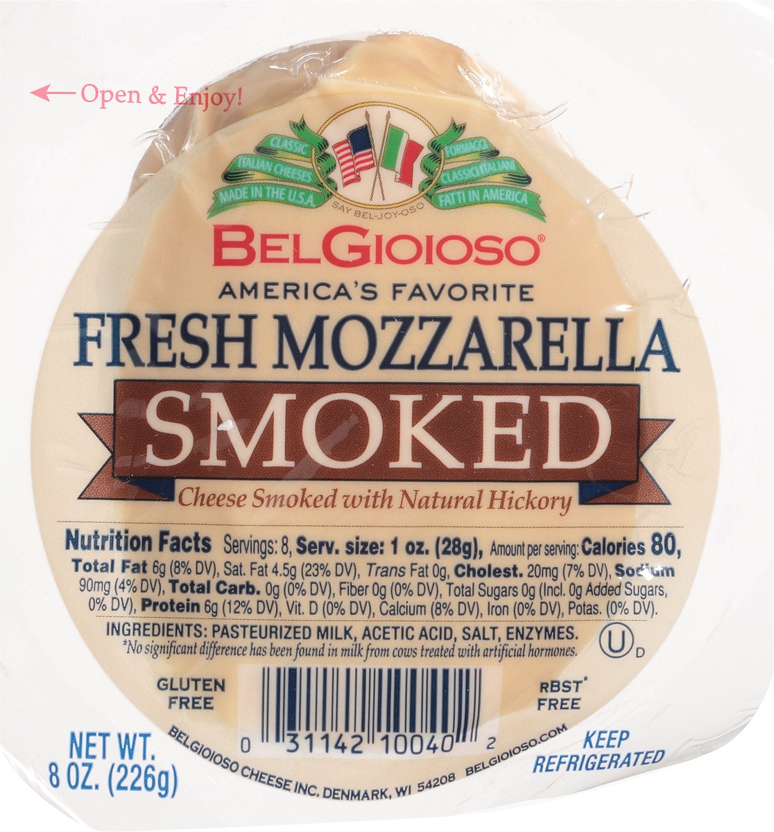 slide 6 of 9, BelGioioso Smoked Fresh Mozzarella Cheese 8 oz, 8 oz