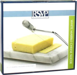 RSVP Marble Cheese Slicer - White