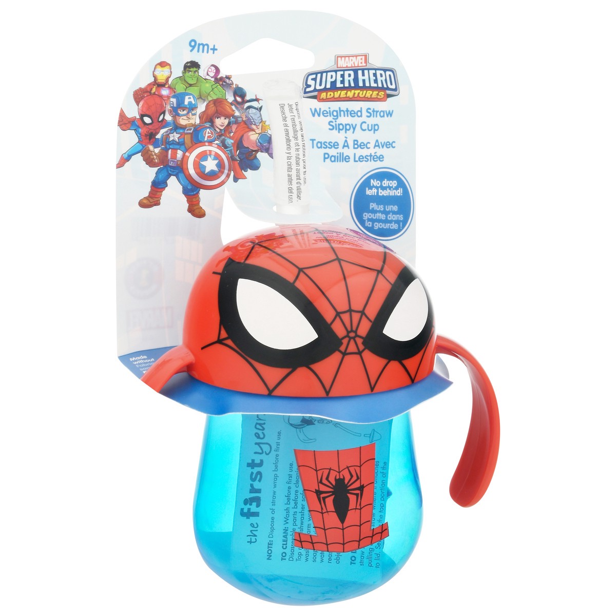 slide 4 of 10, The First Years Marvel Super Hero Adventures Weighted Straw Sippy Cup 1 ea, 1 ct
