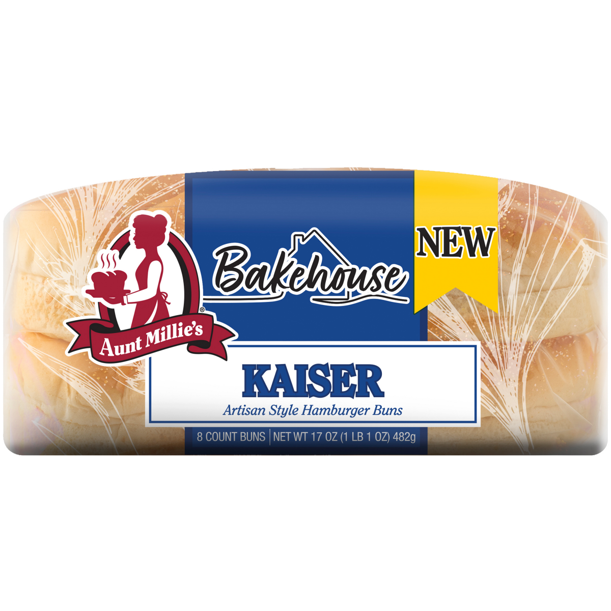 slide 3 of 8, Aunt Millie's Bakehouse Artisan Style Kaiser Hamburger Buns 8 ct, 8 ct