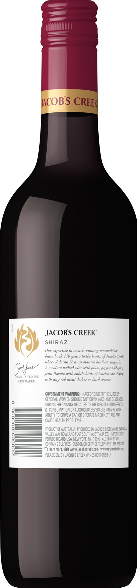 slide 6 of 6, Jacob's Creek Jacobs Creek Classic Shiraz 750mL Bottle, 750 ml