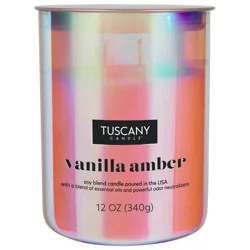 Tuscany Candle Serene Vanilla Amber Scented Jar Candle