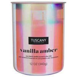Tuscany Candle Serene Vanilla Amber Scented Jar Candle