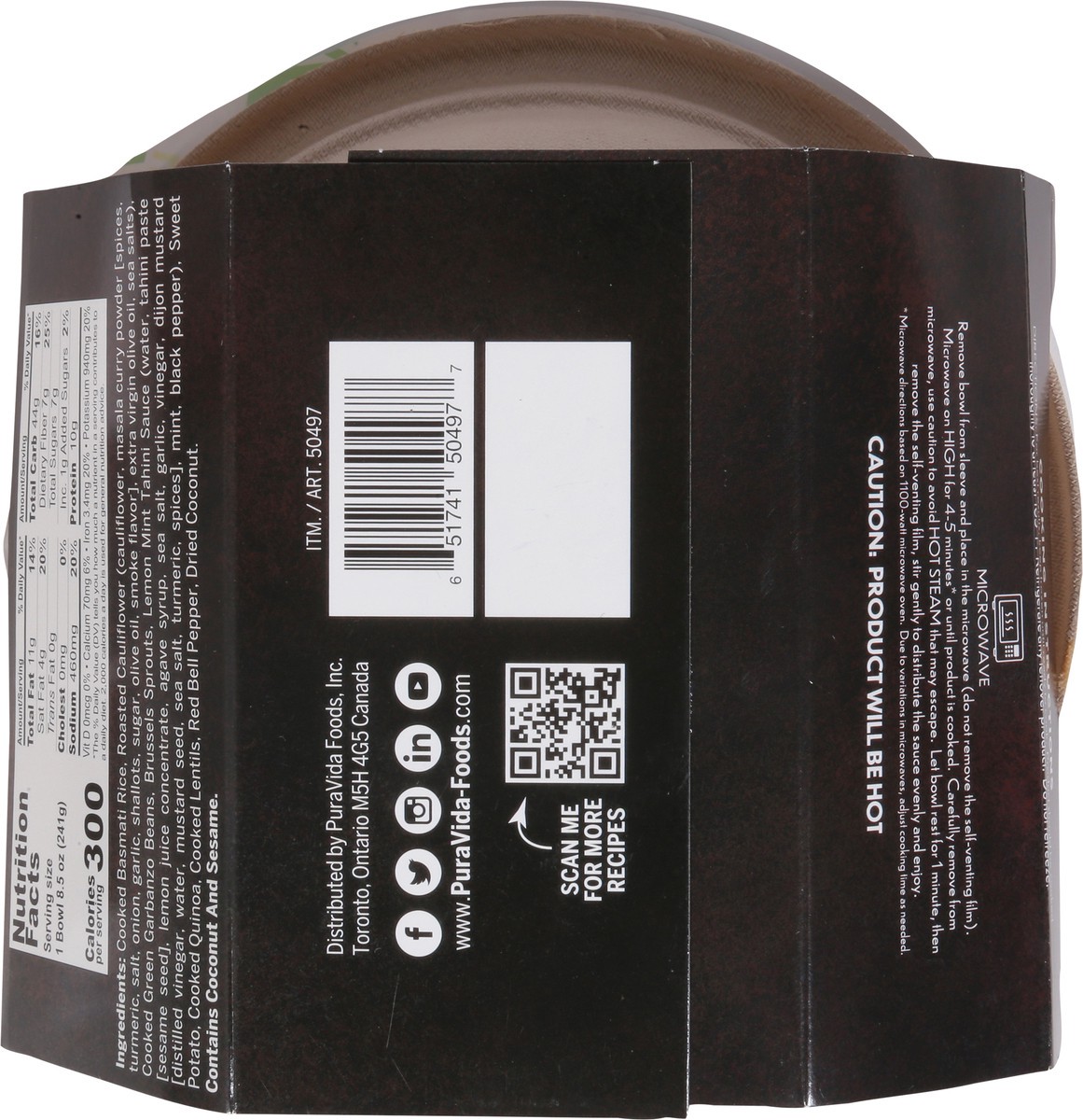 slide 4 of 14, PuraVida Life Bowl Tahini Buddha Bowl 8.5 oz, 8.5 oz