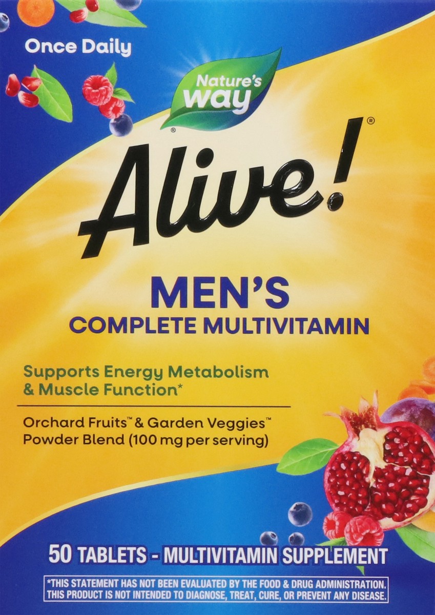 slide 11 of 14, Nature's Way Alive! Men's Complete Multivitamin, 50 ct