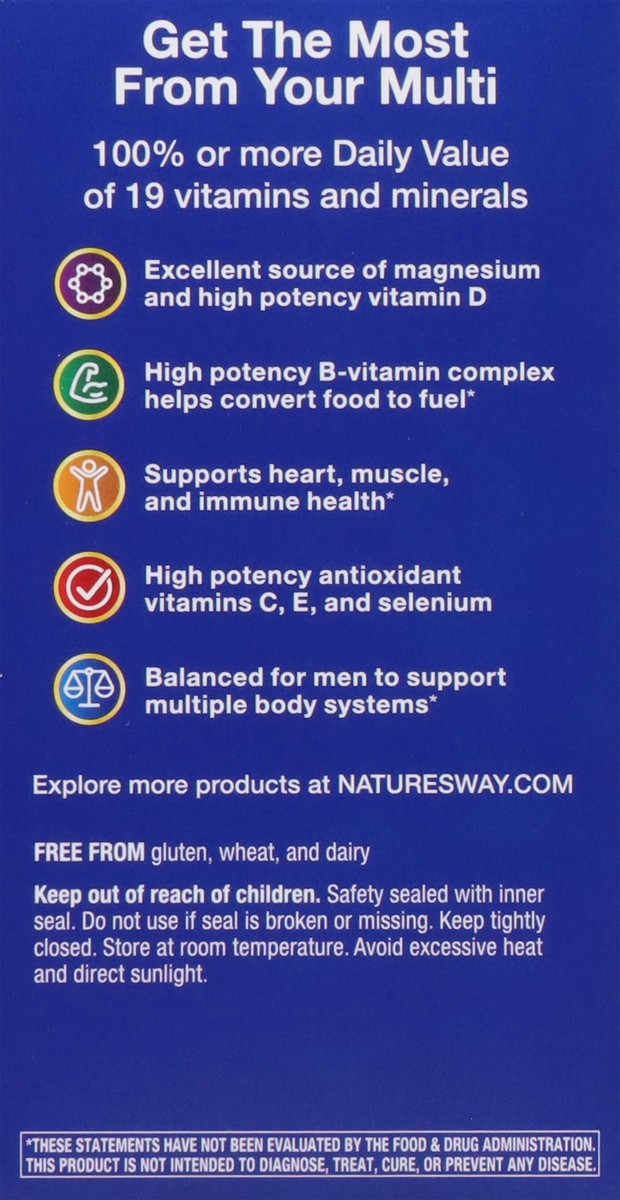 slide 6 of 14, Nature's Way Alive! Men's Complete Multivitamin, 50 ct