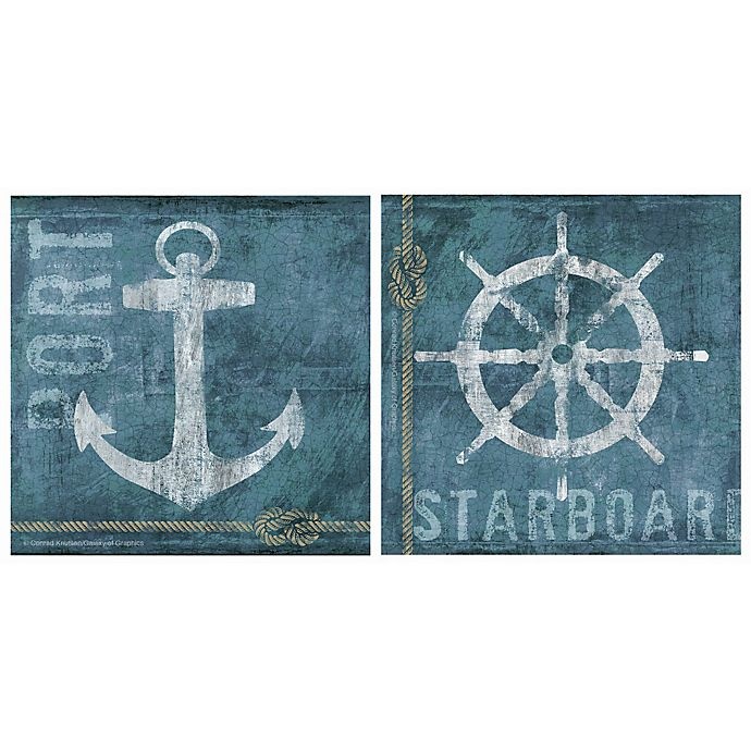 slide 1 of 1, Thirstystone Coastal Port & Starboard Coasters, 4 ct